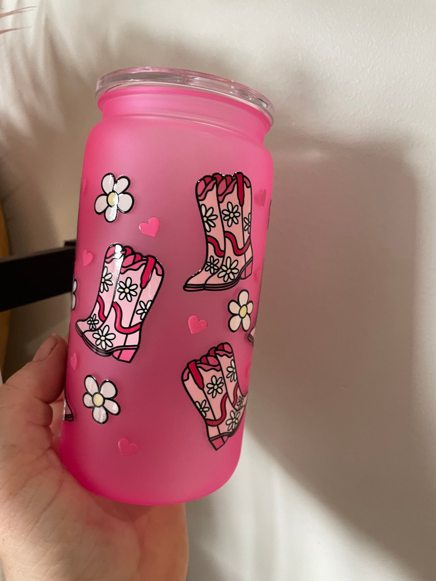 Pink boots