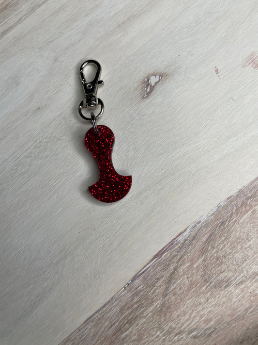 Trolley Token Red Glitter